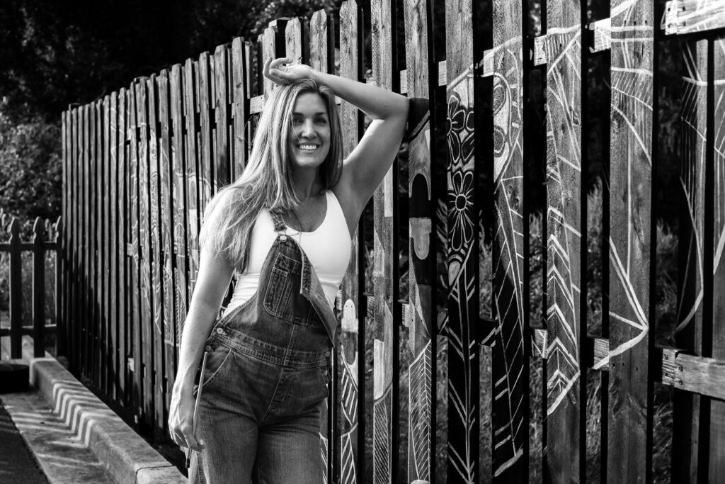 Black and White Mural Photo