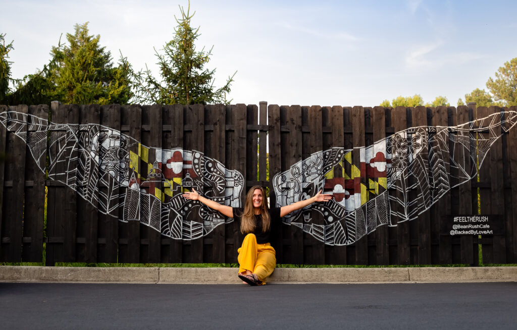 Custom Wings Mural Bean Rush