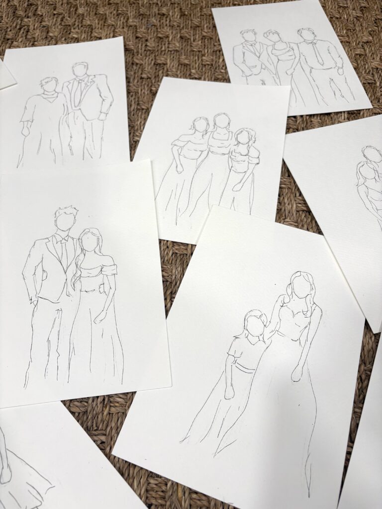 wedding drawings