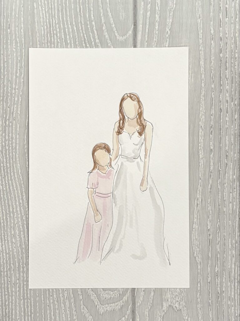 Bride Wedding Painting