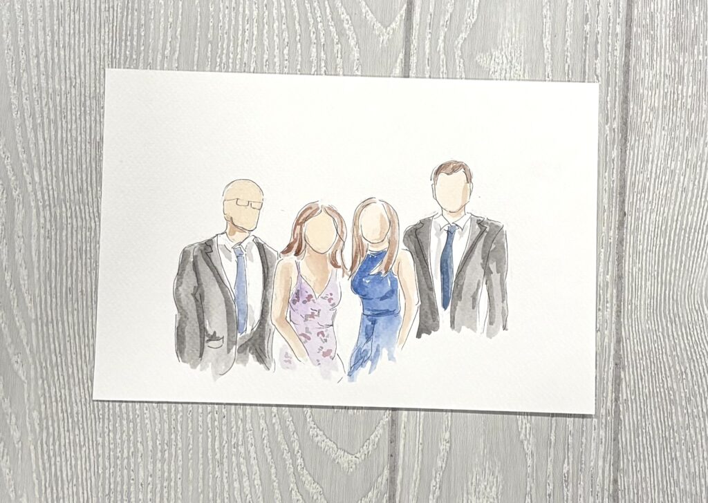 Wedding Family Painting